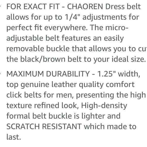 EXACT FIT BELT leather NWT in size M color Brown  MSRP $32.00 - Picture 6 of 7